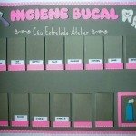 painel da higiene bucal porta escova de dente em eva