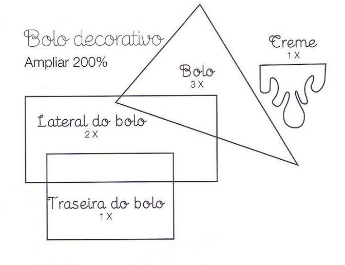 Bolo EVA Bolo EVA Como fazer fatia de bolo em EVA