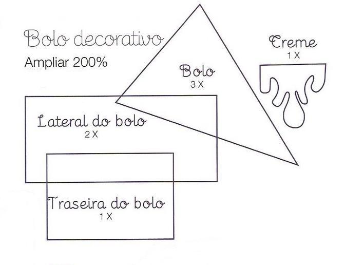 Bolo EVA Como fazer fatia de bolo em EVA