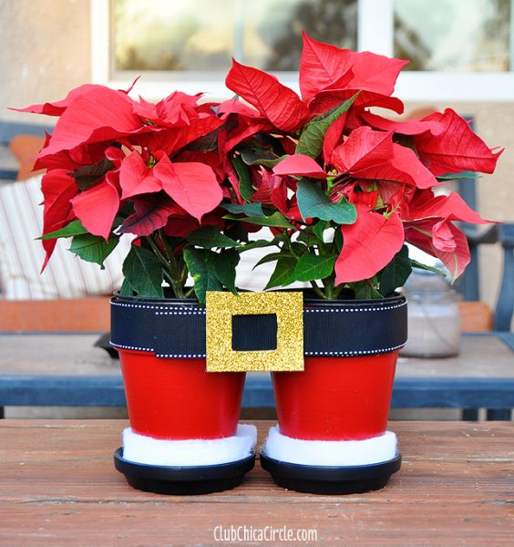Esta decoração de Natal com vasos vai encantar a todos (Foto: club.chicacircle.com)