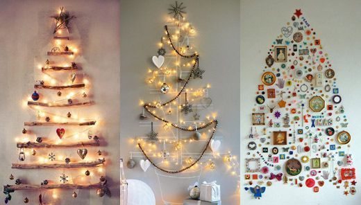 Casa de Boas Ideias: Árvore de Natal de parede - Por Suelem Alves