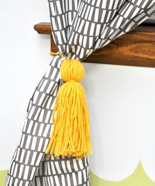 Escolha a sua cor preferida e faça o seu prendedor de cortina simples e rápido (Foto: diycandy.com)