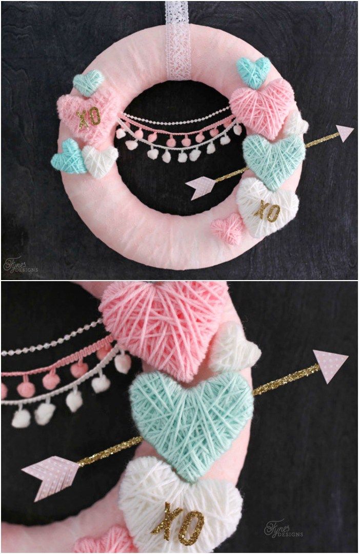 Coração Decorativo para Dia dos Namorados Passo a Passo (Foto: fynesdesigns.com)