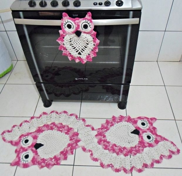 Jogos de Cozinha de Croch u00ea, 15 Fotos Artesanato Passo a Passo! Adesivo Olhinhos Fechados ~ Jogos de Cozinha de Croch u00ea, 15 Fotos Artesanato Passo a Passo!