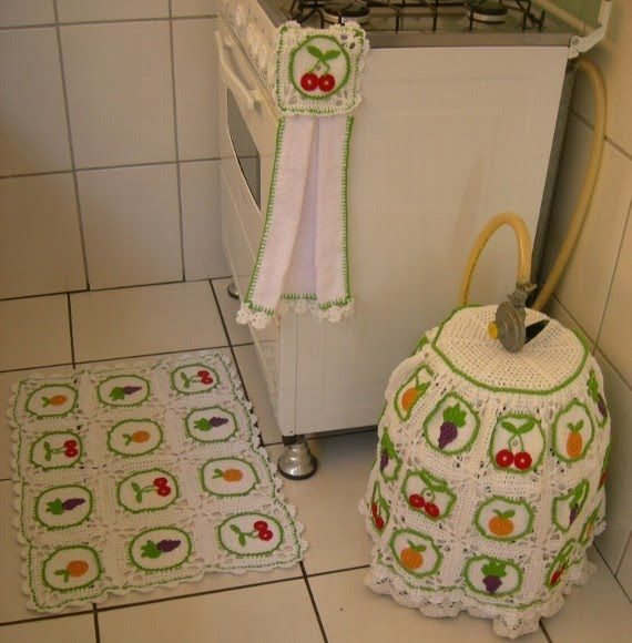 Jogos de Cozinha de Croch u00ea, 15 Fotos Artesanato Passo a Passo! Adesivo Olhinhos Fechados ~ Jogos de Cozinha de Croch u00ea, 15 Fotos Artesanato Passo a Passo!