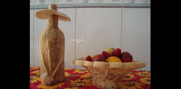 Dicas de Artesanatos Feitos com Bucha Vegetal Dicas de Artesanatos Feitos com Bucha Vegetal