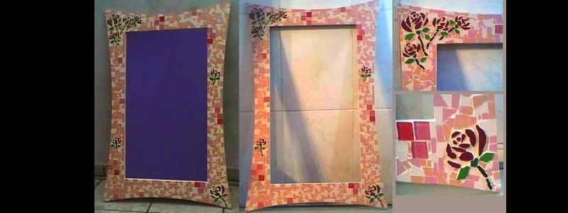 Dicas de Artesanato com Moldura de Espelho Dicas de Artesanato com Moldura de Espelho