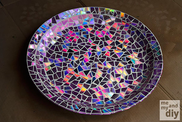 mosaico com CD mosaico com CD