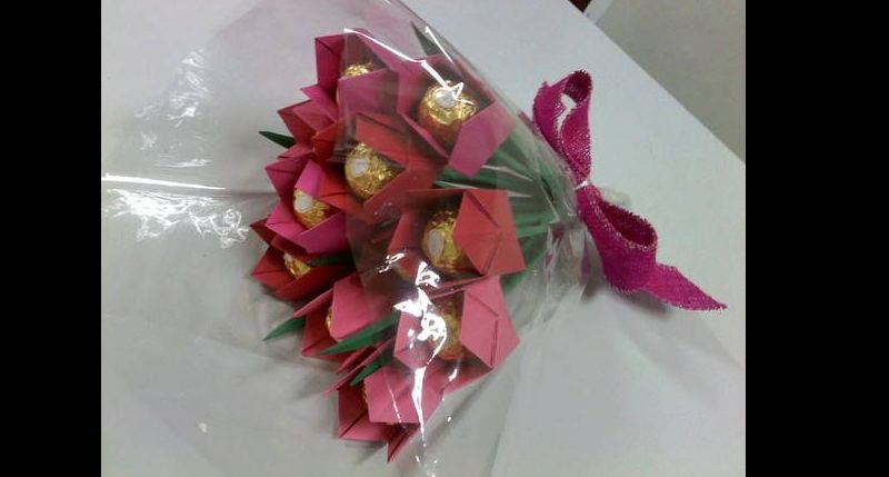 bouquet de bombom com dobradura bouquet de bombom com dobradura