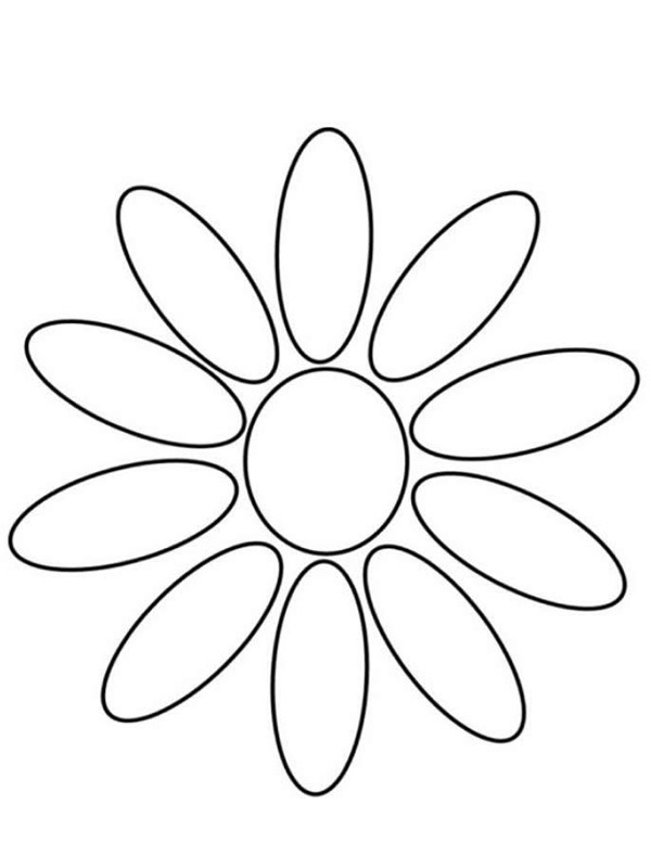 molde simples de flor em EVA molde simples de flor em EVA