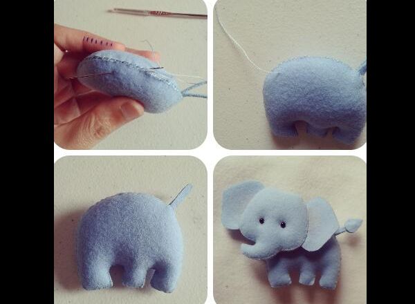 artesanato em feltro elefante artesanato em feltro elefante