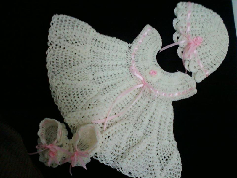 vestido de crochê infantil para batizado vestido de crochê infantil para batizado