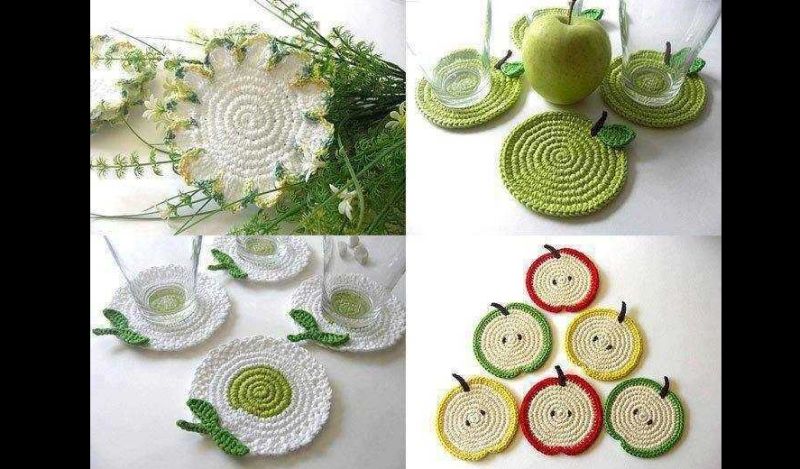 porta copo em crochê frutinhas porta copo em crochê frutinhas