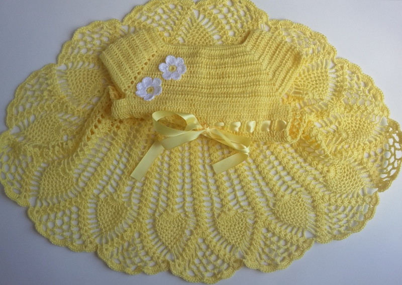 vestido de crochê infantil amarelo vestido de crochê infantil amarelo