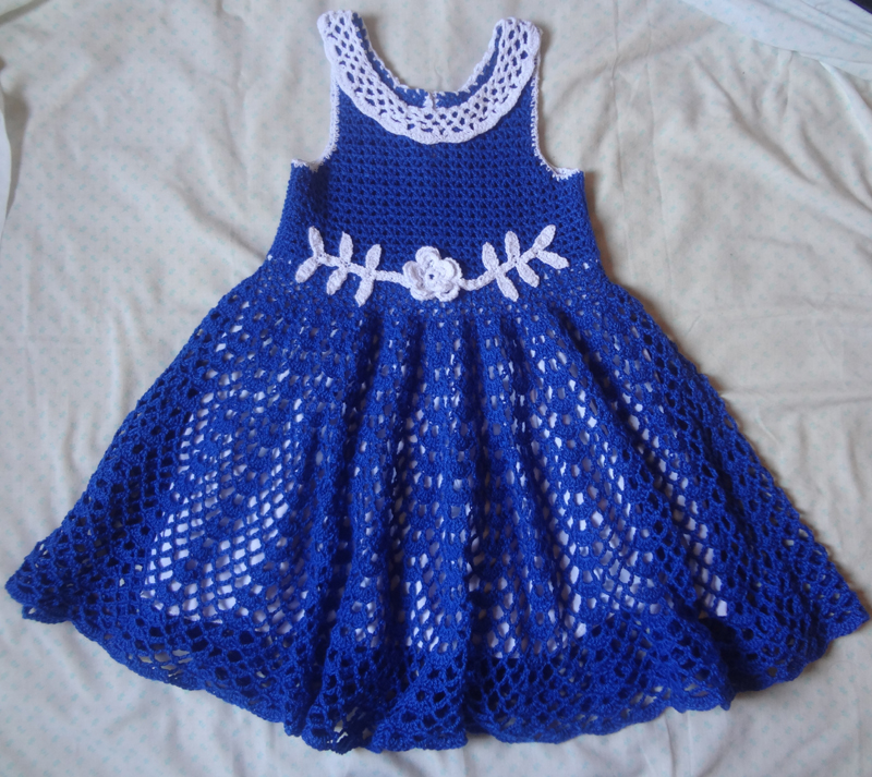vestido de crochê infantil de festa vestido de crochê infantil de festa