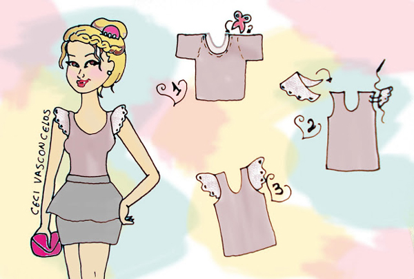 customização de camisetas manguinha customização de camisetas manguinha