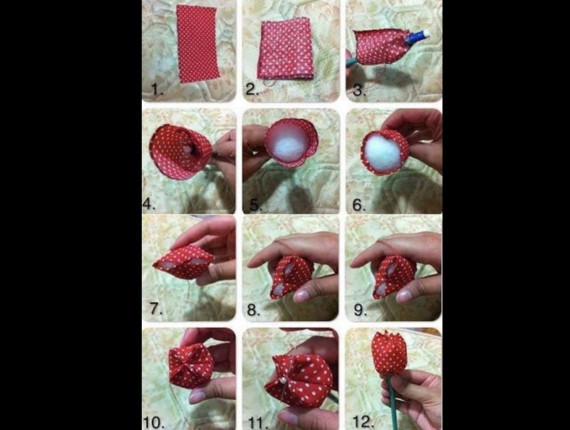 como fazer flor com tecido como fazer flor com tecido