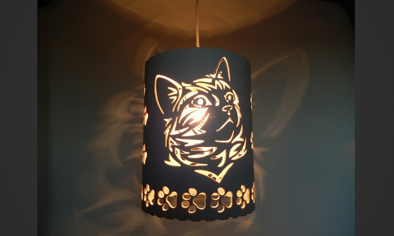 luminaria de pvc gato luminaria de pvc gato
