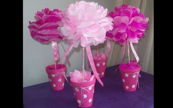 topiaria de papel crepom infantil topiaria de papel crepom infantil