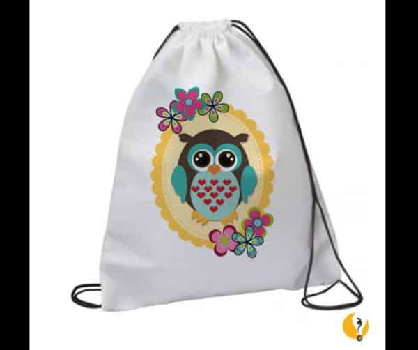mochila tipo saco coruja mochila tipo saco coruja