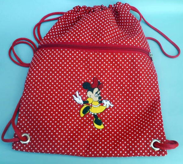mochila tipo saco minnie mochila tipo saco minnie