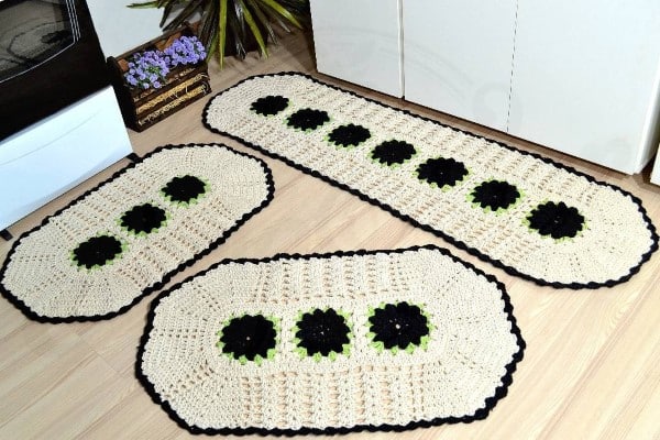 flor de croche para aplique