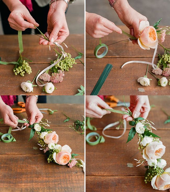 Como fazer coroa de flores para noiva