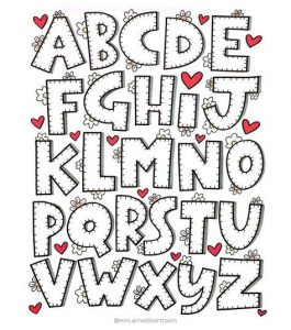Moldes de letras em EVA para imprimir e recortar - Artesanato Passo a ...