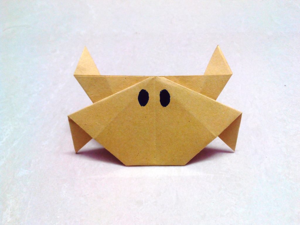 caranguejo origami