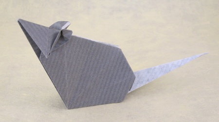 dobradura ratinho rato de papel