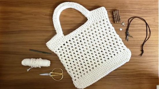 Bolsa de praia de crochê passo a passo - Artesanato Passo a Passo!