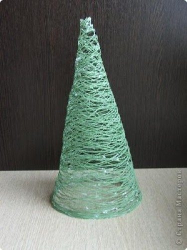 Como fazer árvore de Natal de barbante - Artesanato Passo a Passo!