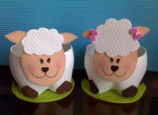 Como Fazer Lembrancinhas De Ovelhinhas Para Pascoa Artesanato Passo A Passo
