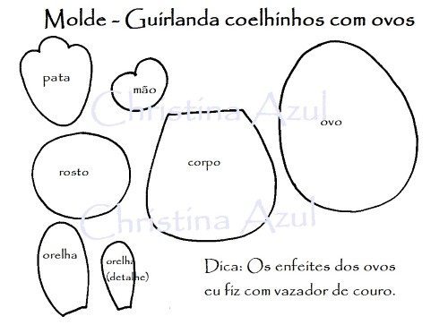Molde guirlanda EVA (Foto:Divulgação)