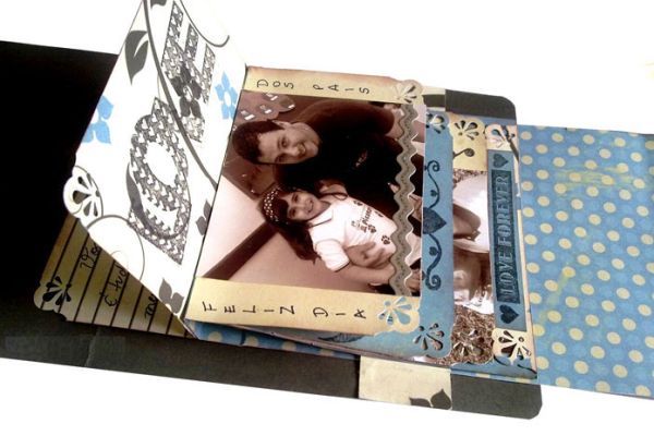 Siga estas artesanato com scrapbooking para dia dos pais e desenvolva uma peça exclusiva para seu pai (Foto: tkcrie.blogspot.com.br)