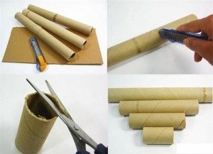 Artesanato com rolo de papel toalha passo a passo - Artesanato Passo a ...