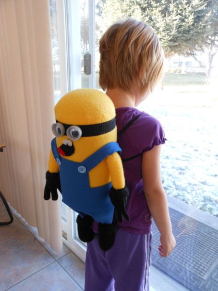  Mochila infantil Minions é criativa, é diferente e os pequenos vão amar (Foto: instructables.com)  