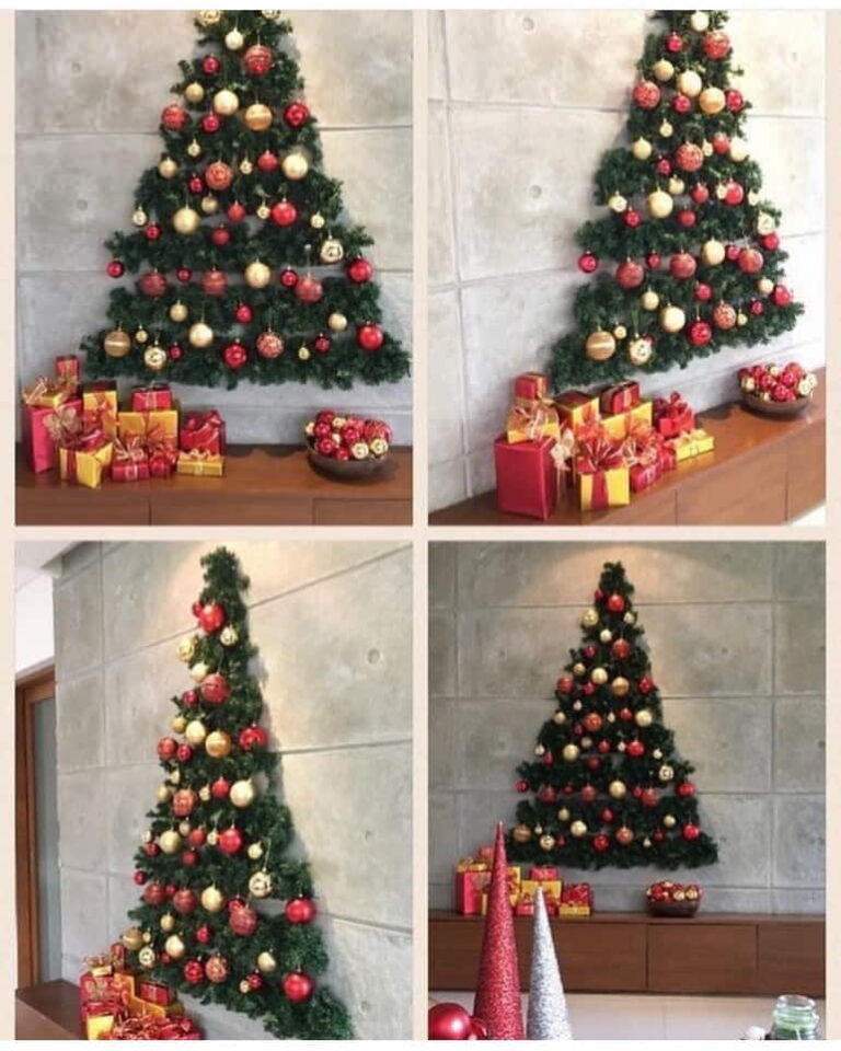 Árvore de Natal na parede: como fazer, tutoriais fáceis e ideias ...