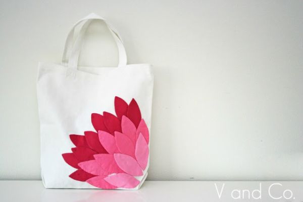 Ecobag decorada com tecido é linda e sustentável (Foto: vanessachristenson.com) 