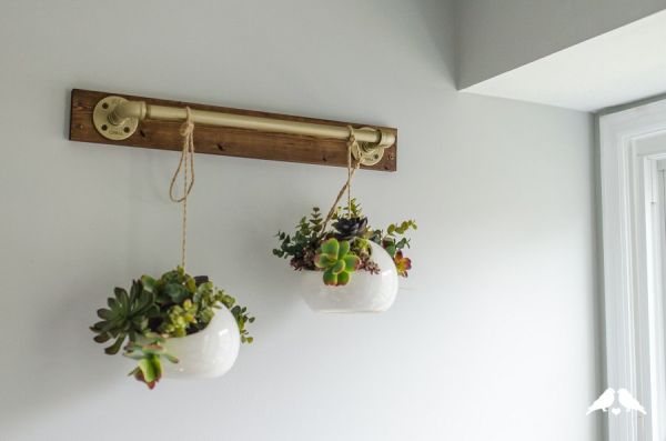 Suporte de parede para plantas é lindo e diferencia a sua casa (Foto: capitolromance.com) 