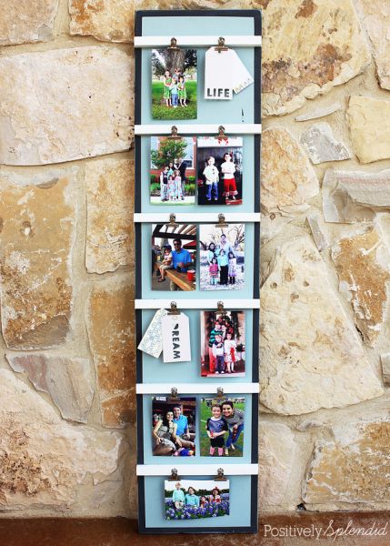 Este porta recados e fotos decorativo pode ter as cores que você quiser (Foto: positivelysplendid.com) 