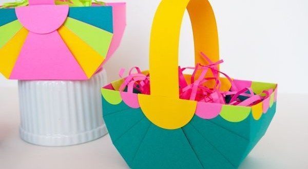 Корзинка из бумаги схема фото 285
