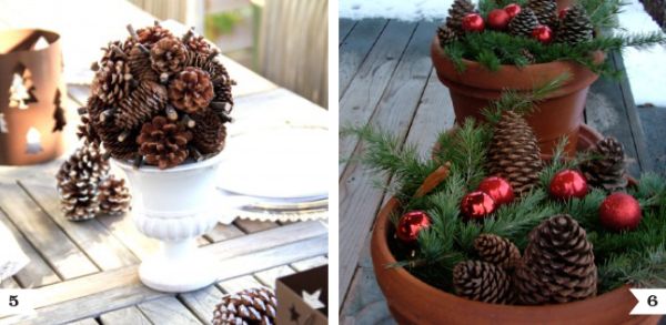 7 Ideias de decoração de Natal com pinhas simples de fazer - Artesanato  Passo a Passo!