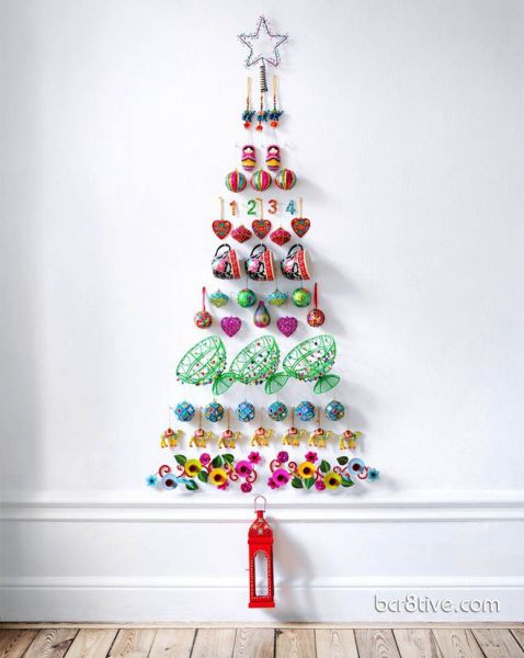 20 Ideias para fazer árvore de Natal de parede - Artesanato Passo a Passo! 20 Ideias para fazer árvore de Natal de parede - Artesanato Passo a Passo!