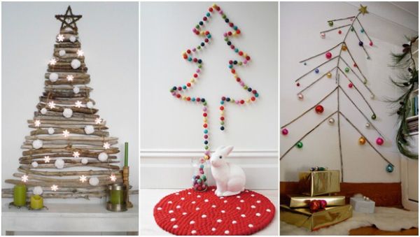 20 Ideias para fazer árvore de Natal de parede - Artesanato Passo a Passo!