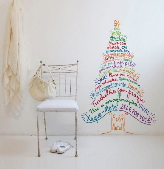 20 Ideias para fazer árvore de Natal de parede - Artesanato Passo a Passo! 20 Ideias para fazer árvore de Natal de parede - Artesanato Passo a Passo!