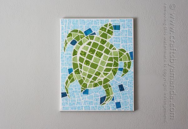Faça já um mosaico de tecido na peça que você quiser (Foto: craftsbyamanda.com) 