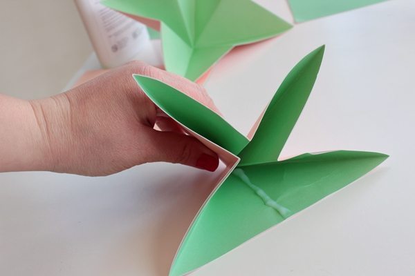 Buquê com Flores de Origami 