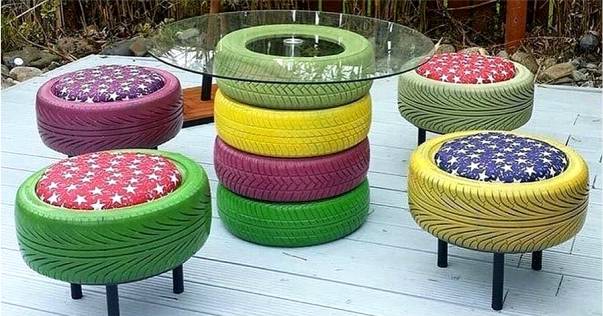 jogo de pneus com reciclagem