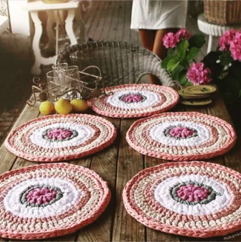Jogo de Cozinha de Crochê +70 fotos, passo a passos e gráficos Artesanato Passo a Passo!